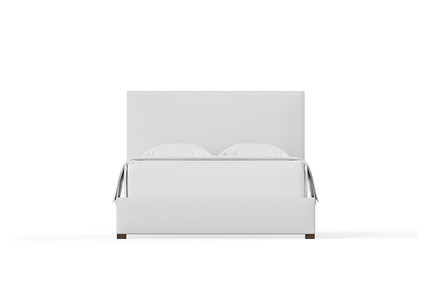AMELIA UPHOLSTERED BED - PURE WHITE