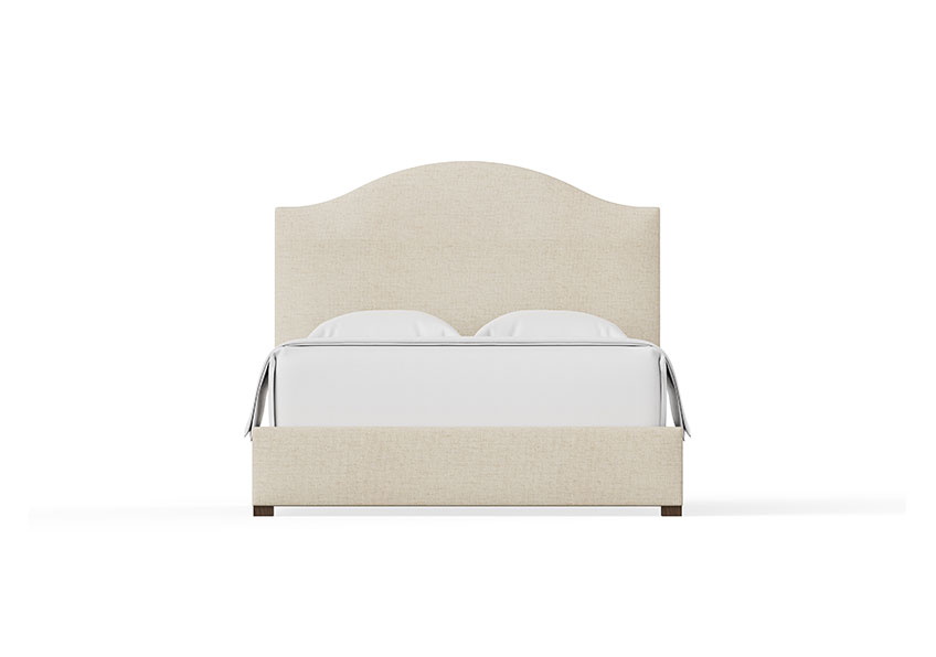 EMILY UPHOLSTERED BED - IVORY CREAM