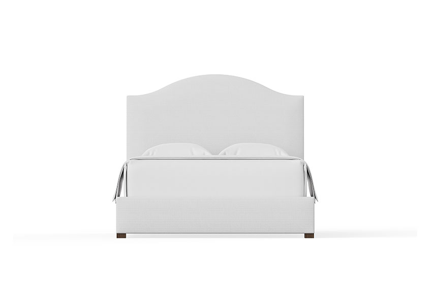 EMILY UPHOLSTERED BED - PURE WHITE