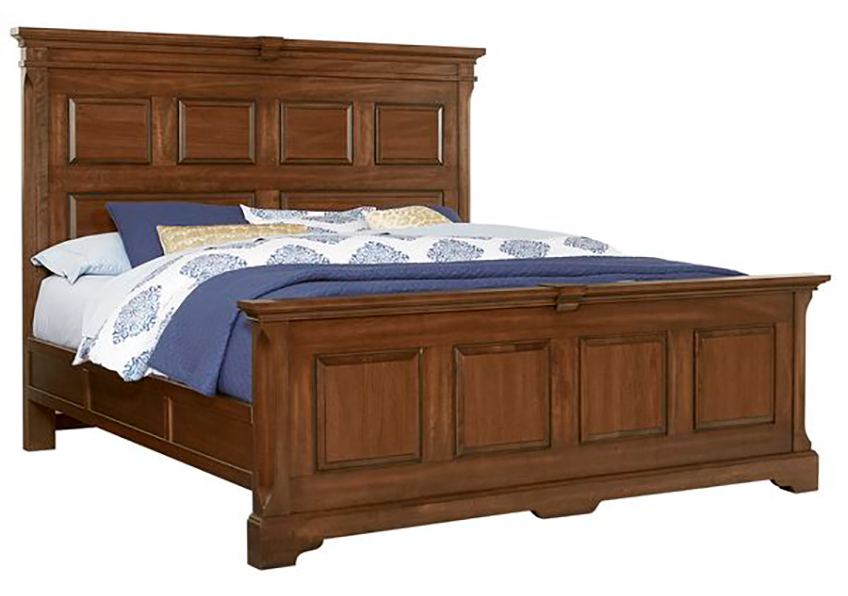 MANSION BED WITH OPTIONAL DECORATIVE SIDE RAILS