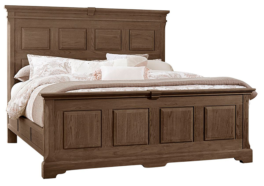 MANSION BED WITH OPTIONAL DECORATIVE SIDE RAILS