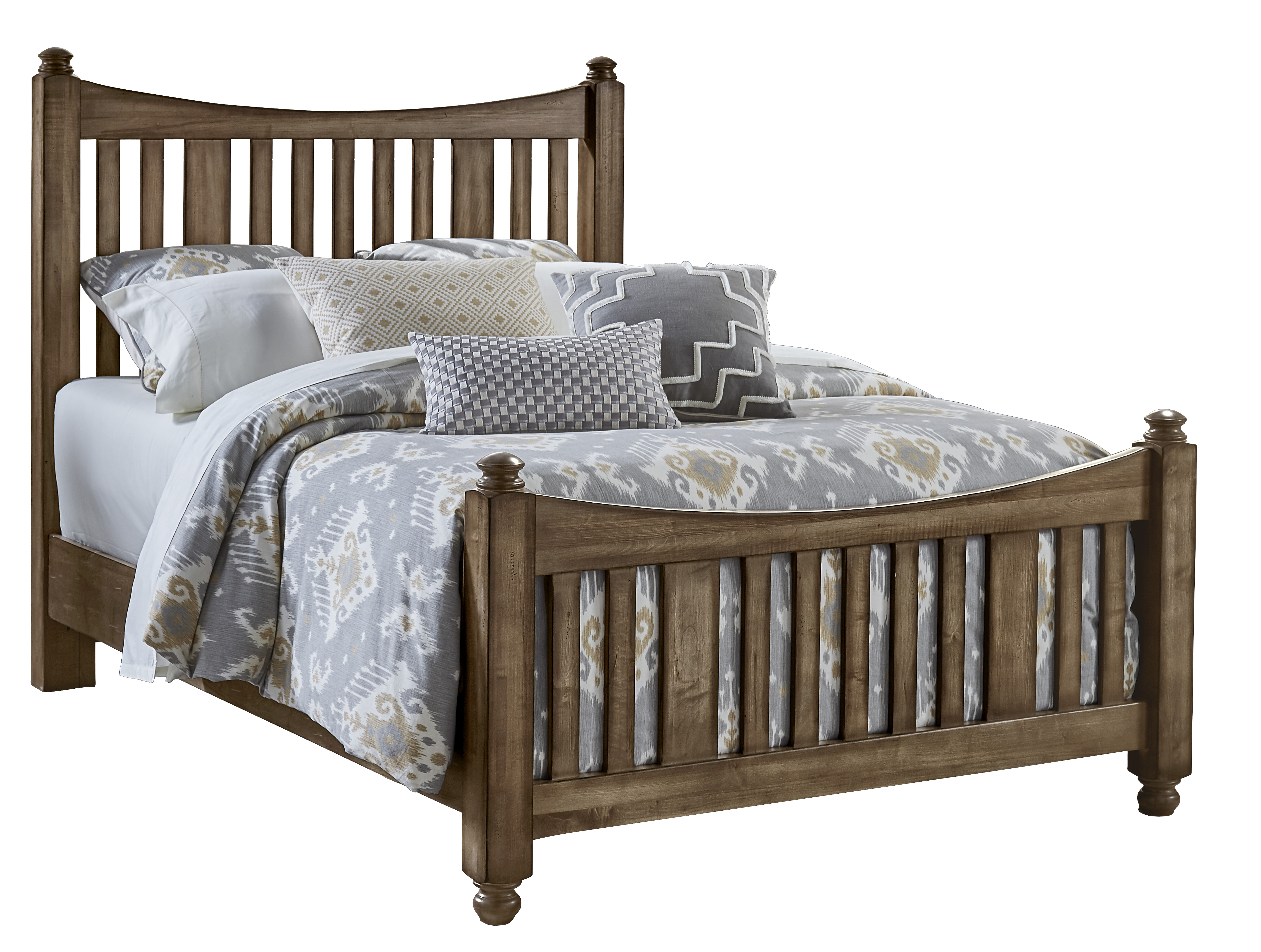 Slat Poster Bed with Slat Poster Footboard