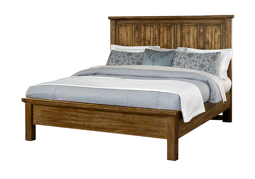 Mansion Bed with Low Profile Footboard