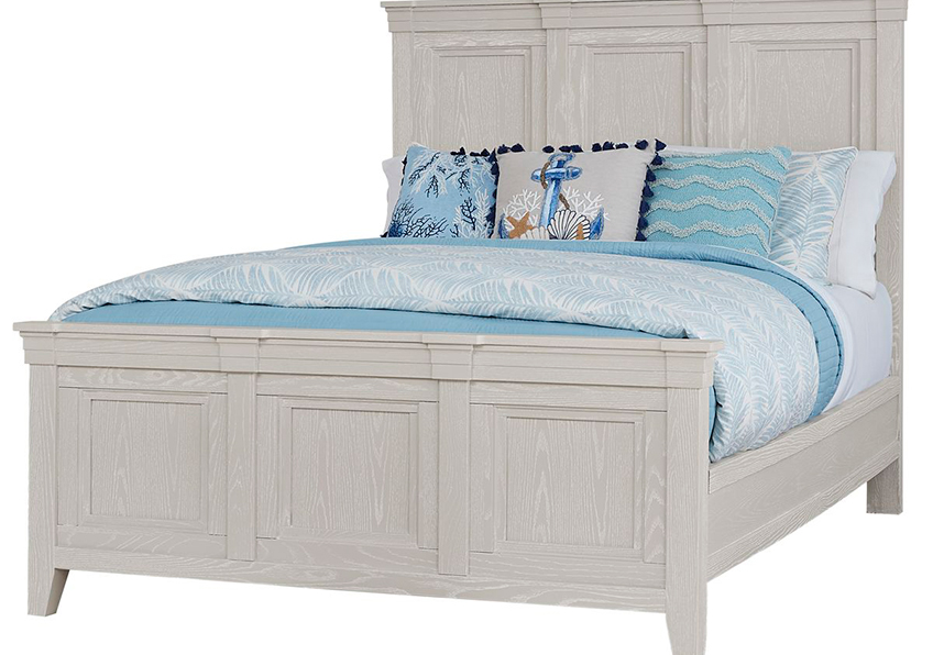 MANSION BED WITH MANSION FOOTBOARD IN OYSTER GREY