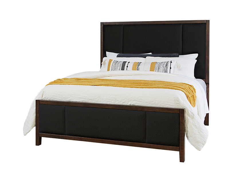 Upholstered Bed-Black Fab 