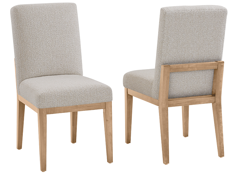 UPH SIDE CHAIR OATMEAL FABRIC 