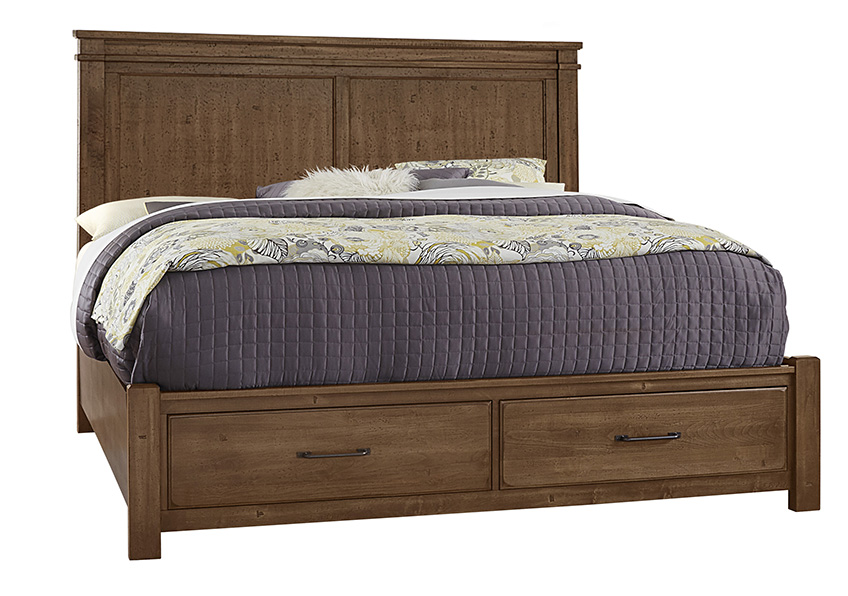 Mansion Bed with footboard storage