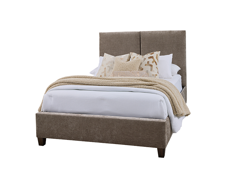 UPHOLSTERED BED-BRINDLE GREY 