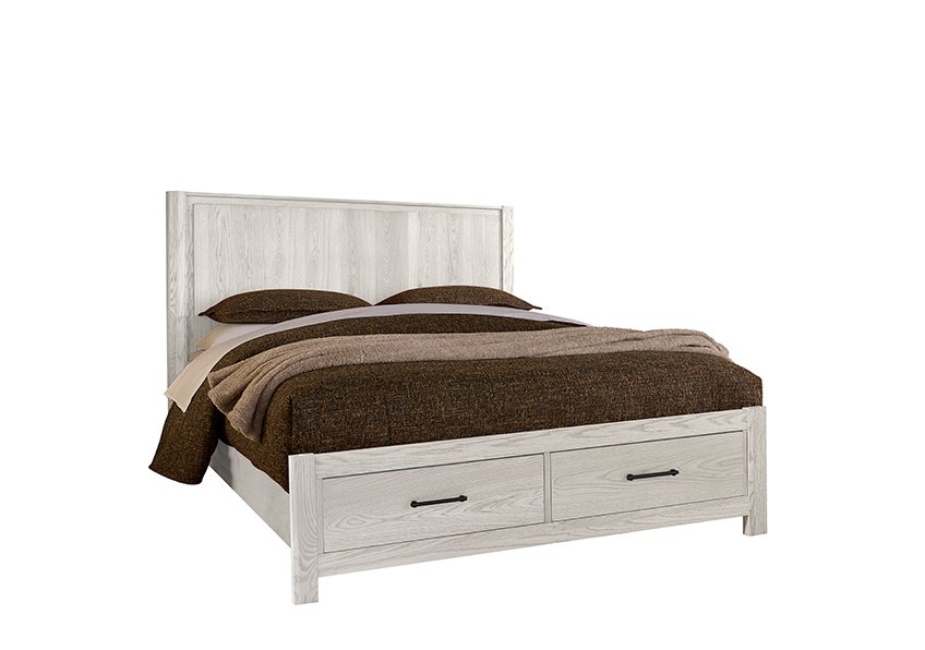 Radius Poster Bed with Footboard Storage 